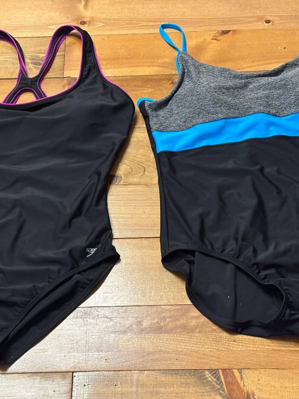 2 Speedo 1 piece Bathing Suits SIze 18